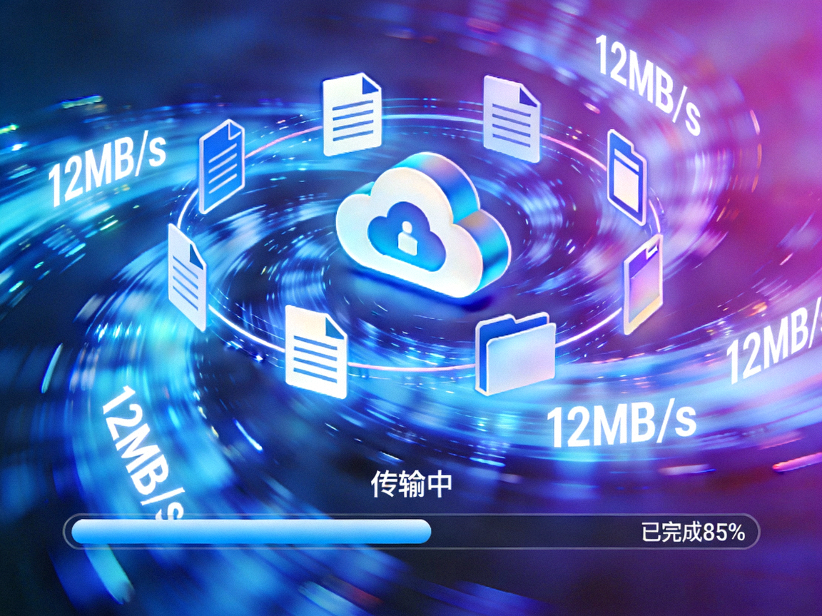 文件在Telegram云存储中高速传输的视觉表现